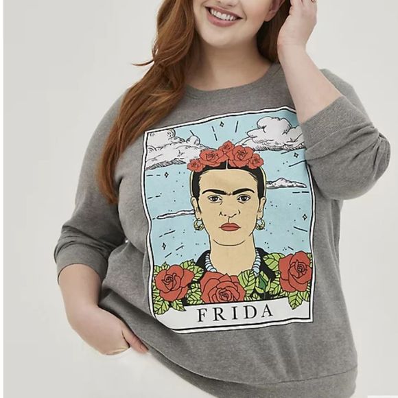 torrid Tops - Torrid Frida Kahlo Fleece Sweatshirt Sz 4X